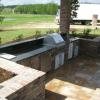 Sunken Outdoor Kitchen